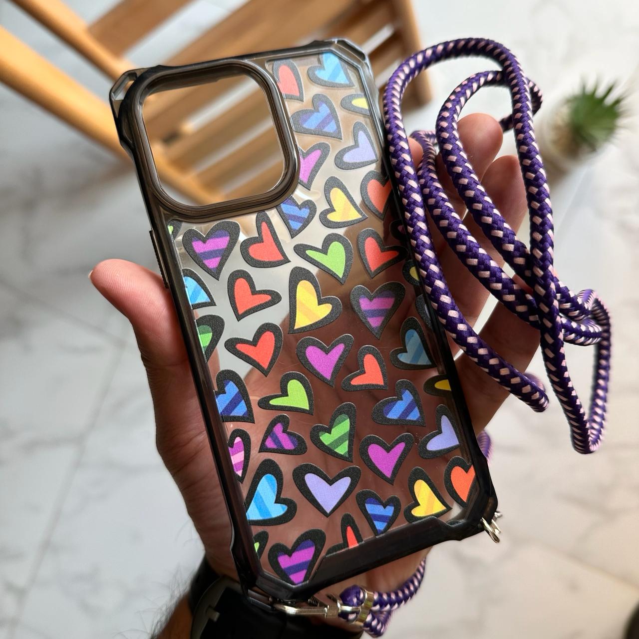 Printed Silicone Case with Rope 12-7,8 (Code PRS27)