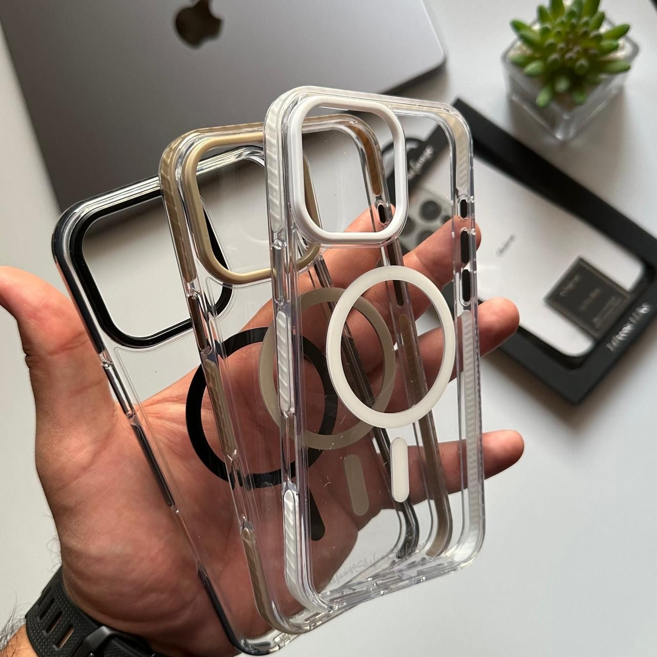 Shefange Luxury Coloured Frame MagSafe Case (Code SFN76)