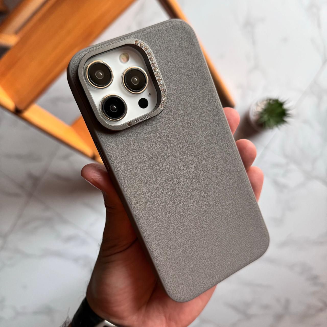 XI NANA Leather with Diamond Camera Frame Case  (Code NXI84)