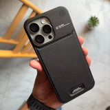 Frameless Leather & Metal  MagSafe Hard Case (Code COF64)