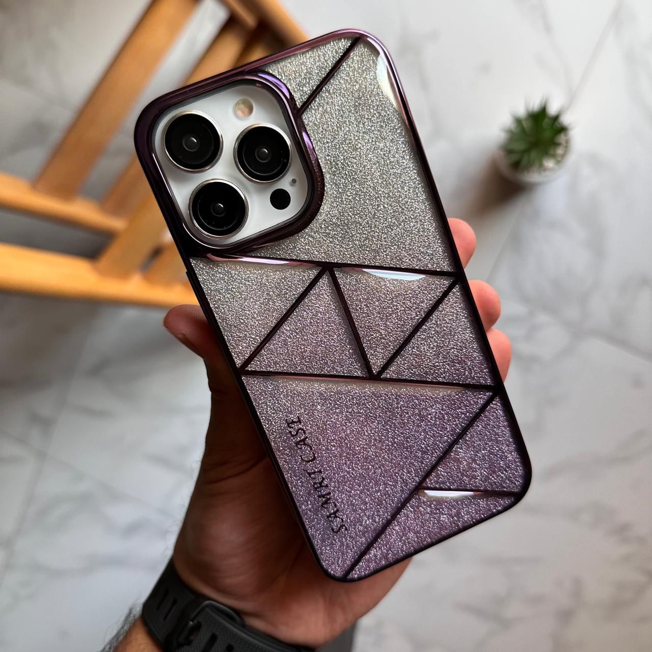 Triangles Glitter Paper Sheet Case (Code TRN51)
