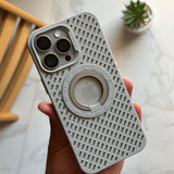 Silicone Ventilation MagSafe with Metal Stand Case (Code VNT85)