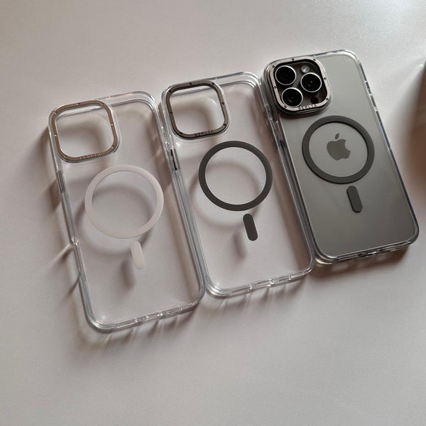 Transparent MagSafe Metallic Frame Camera Case (Code MTL72)