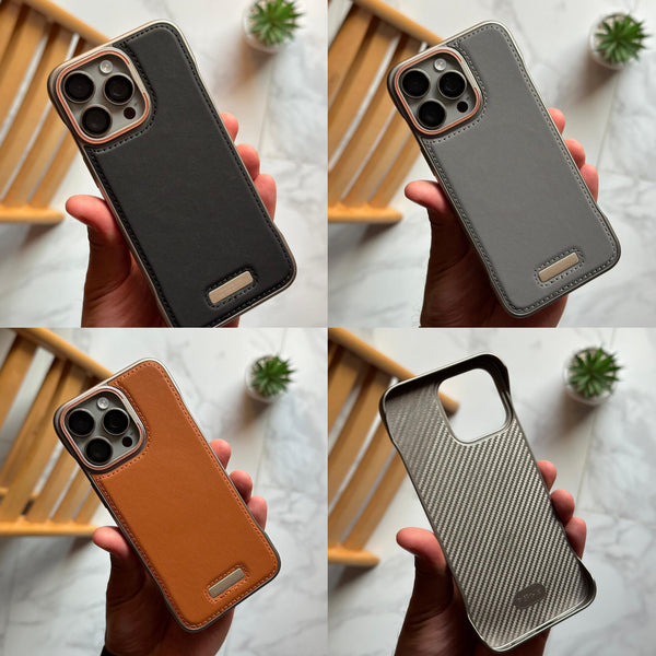 Frameless Leather & Metal Case (Code FLE40)