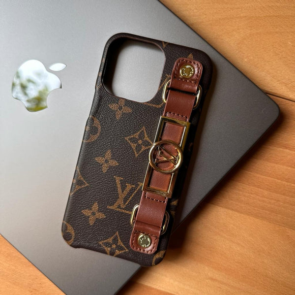 LV Leather with Hand Holder Case (Code LVL42)