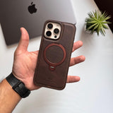 HDD Leather Metal MagSafe Stand Case(Code HLM23)