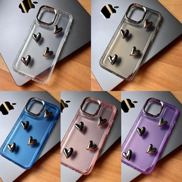 TPU 3D Heart Silicone Case (Code TDH5)