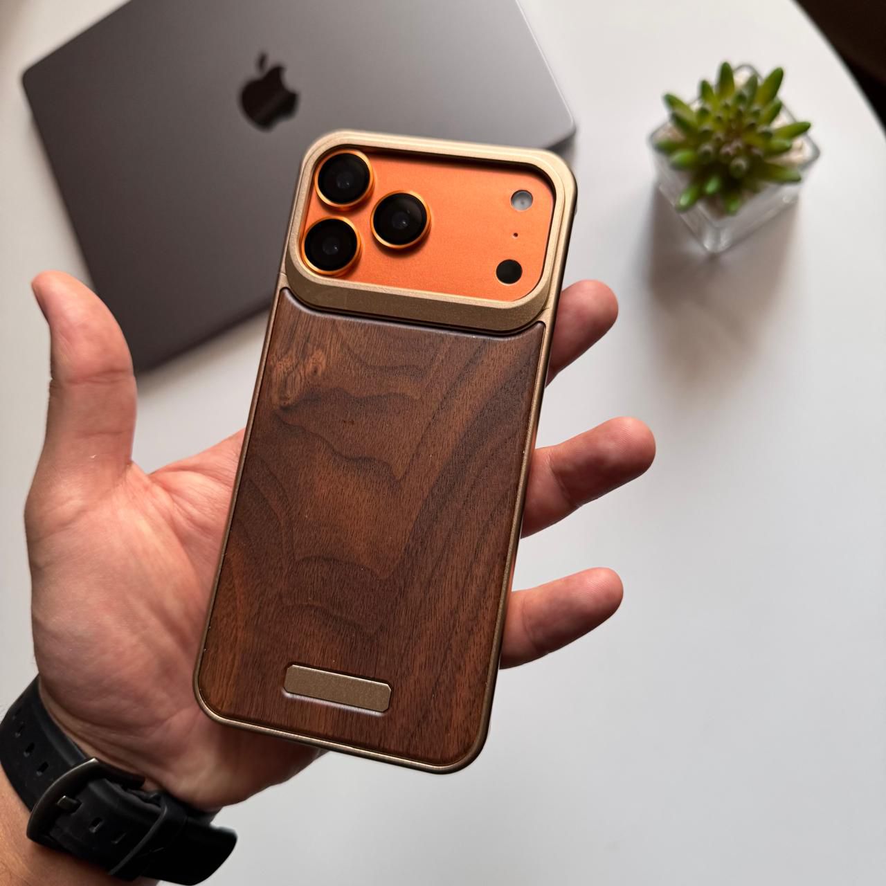 Frameless MagSafe Wood Design Case(Code WOD81)