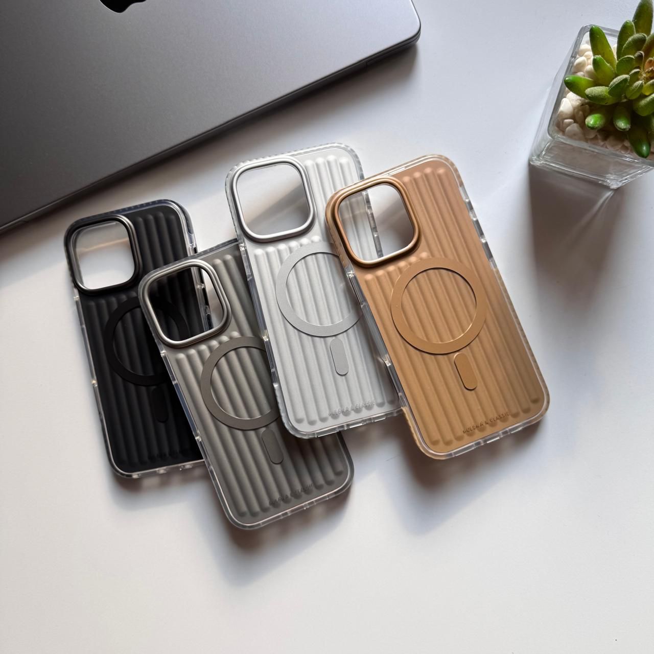QY Polygon MagSafe Colored Frame Case(Code QPM73)