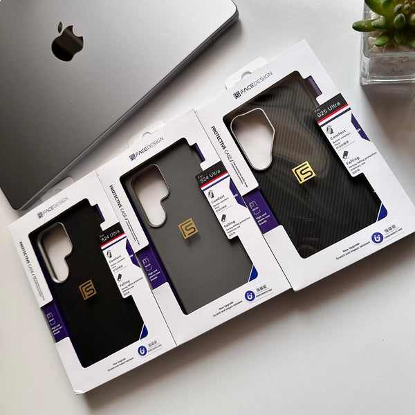 FaceDesign MagSafe PU Leather & Carbon Samsung Case(Code FCD51)
