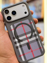 Canvas Plaid Pattern MagSafe with Metal Camera Case(Code PCP70)