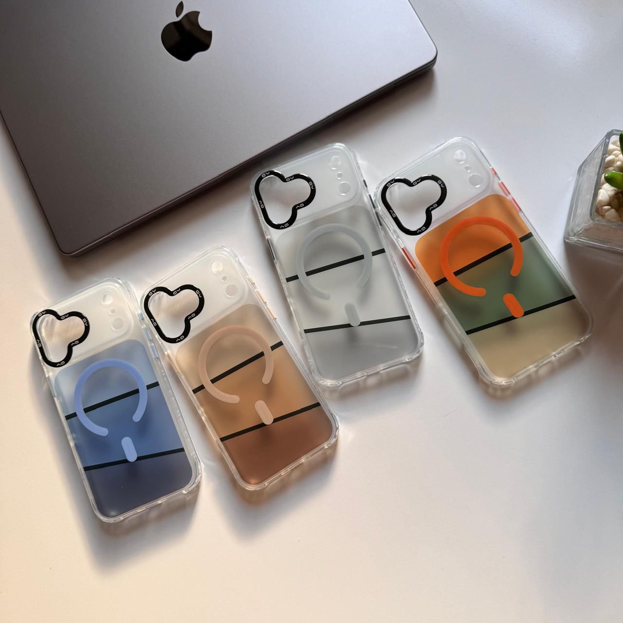 Transparent Mix Colors MagSafe Case(Code MXC43)