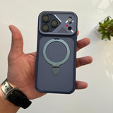 Rubber Triangle Camera Design MagSafe Stand Case(Code RTC76)