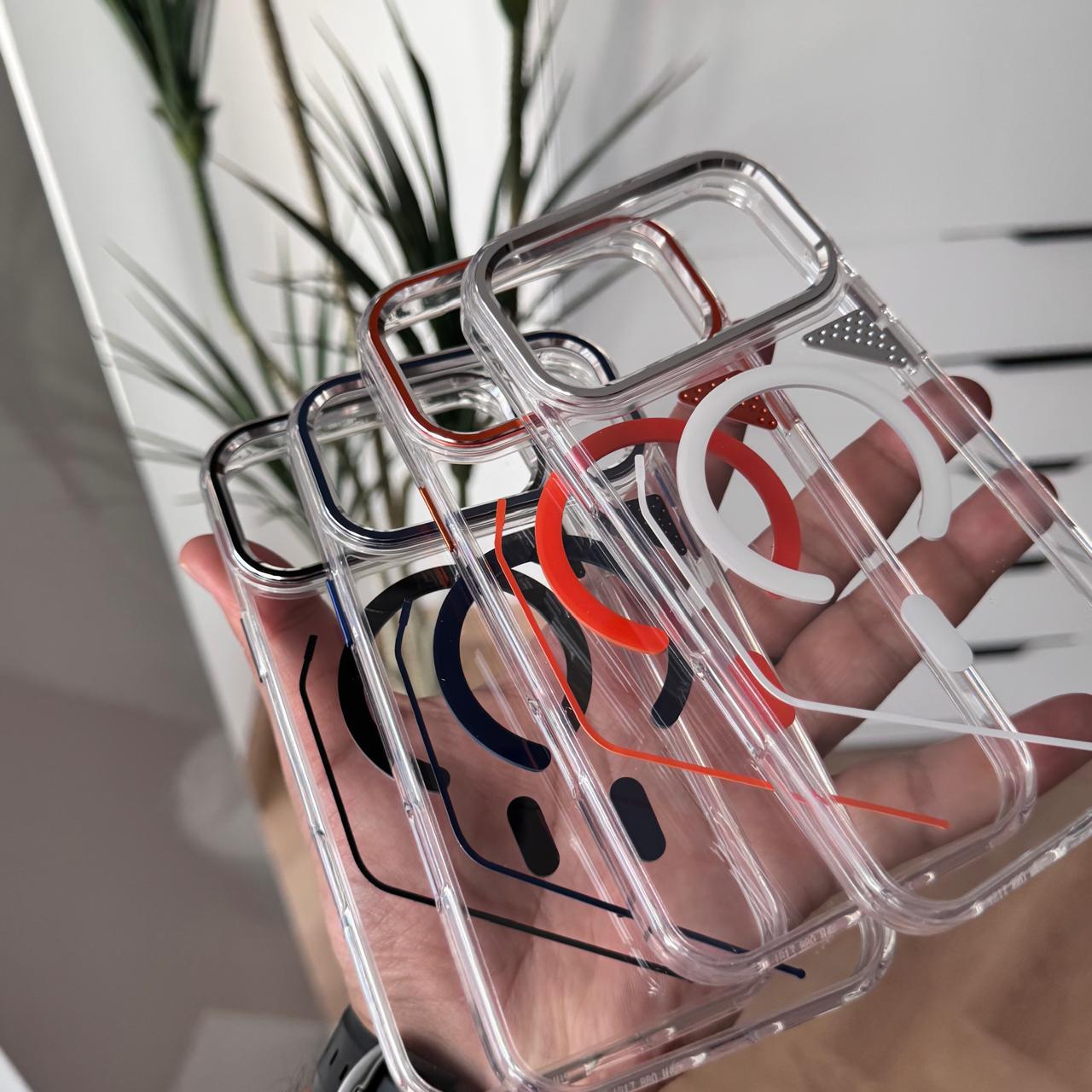 Transparent small Triangle MagSafe Case(Code SMT73)