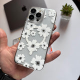 Transparent Hard Slim-Fit Flowers MagSafe Case(Code FLW72)