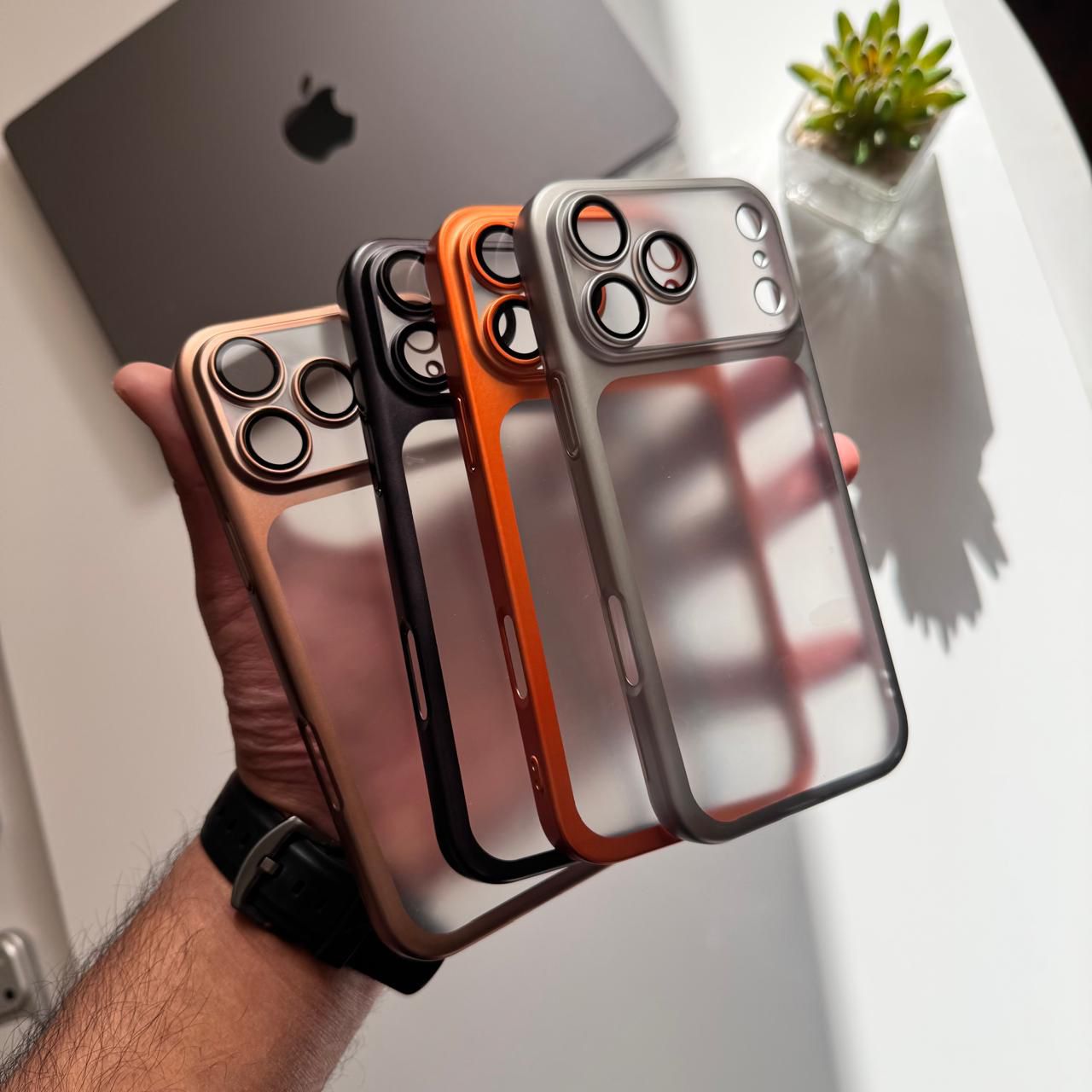 Pure Matte Frame with lens Protector Case(Code PML44)