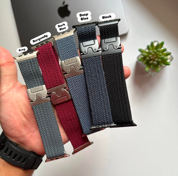 Braided Nylon Double lock Band for Apple Watch(Code BRD74)