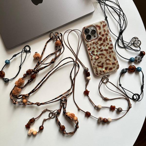 Hand Made Stones Mobile Holder(Code LNY50)