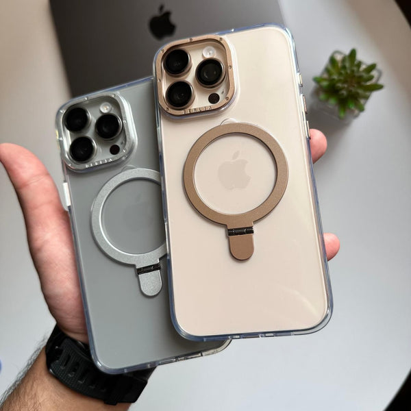 Berlia Transparent Stand MagSafe Case(Code BRL91)