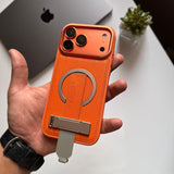 Leather with Metal Stand Case(Code SLM63)