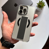 Transparent Half MagSafe Holder with Metal Camera Case(Code HLH65)