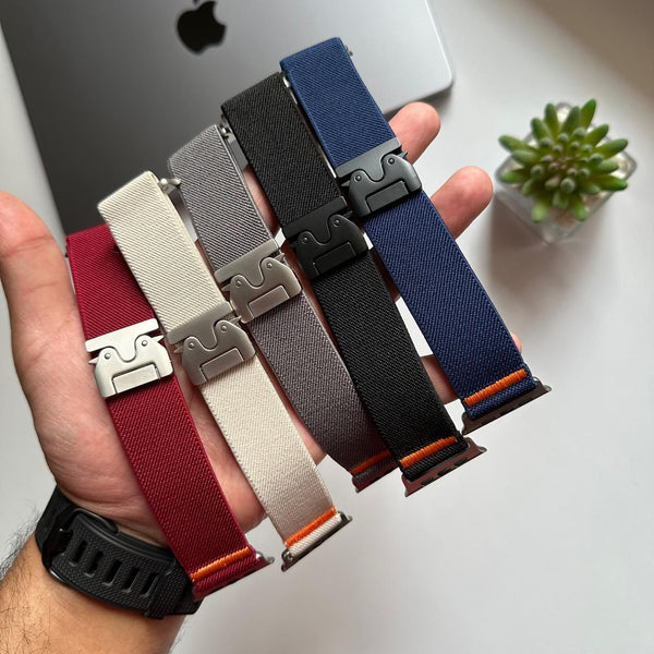 Canvas Nylon Double lock Band for Apple Watch(Code CNV65)