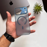 Pure Matte Hard Slim-fit Triangle Camera Shape MagSafe Case(Code TRN15)