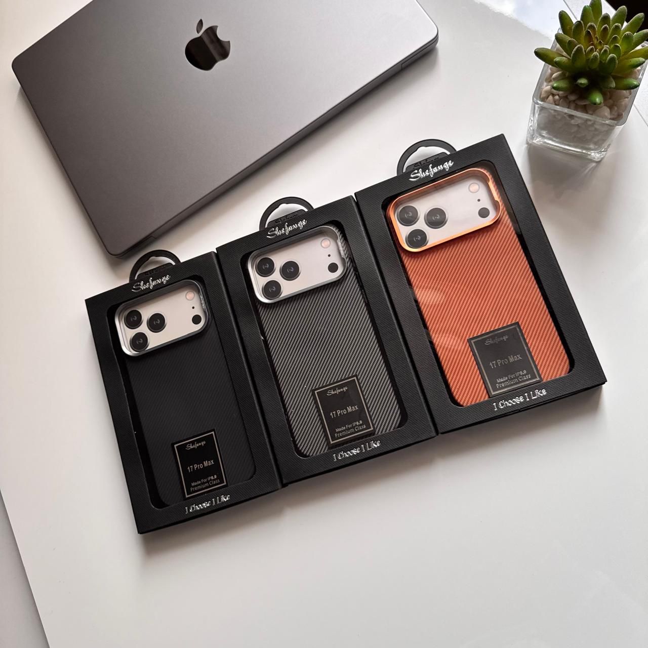 Shefange MagSafe Hard Slim-fit Carbon Case(Code SFG65)