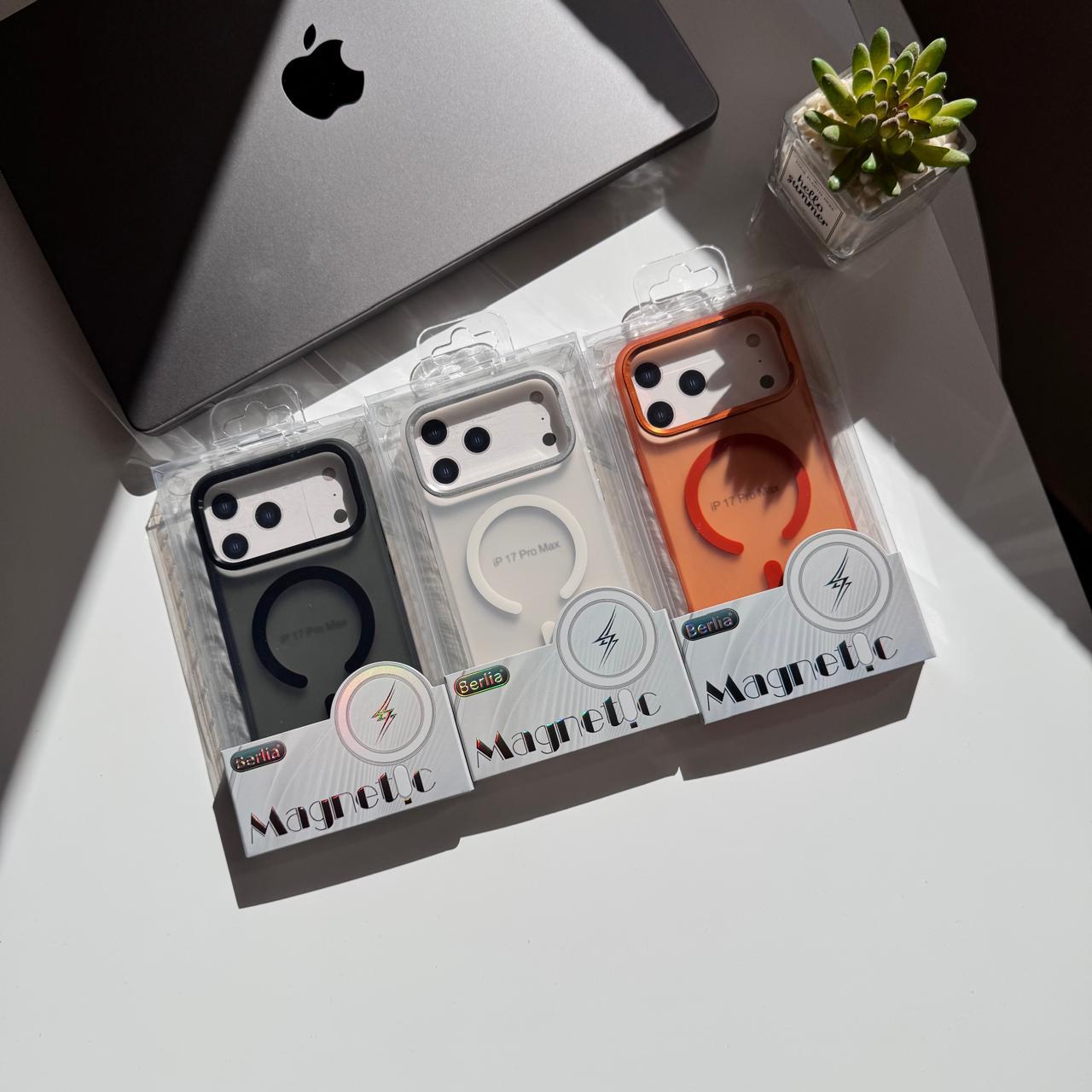 Berlia Pure Matte MagSafe Metal Camera Case(Code BRMP55)