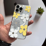 Transparent Hard Slim-Fit Flowers MagSafe Case(Code FLW72)