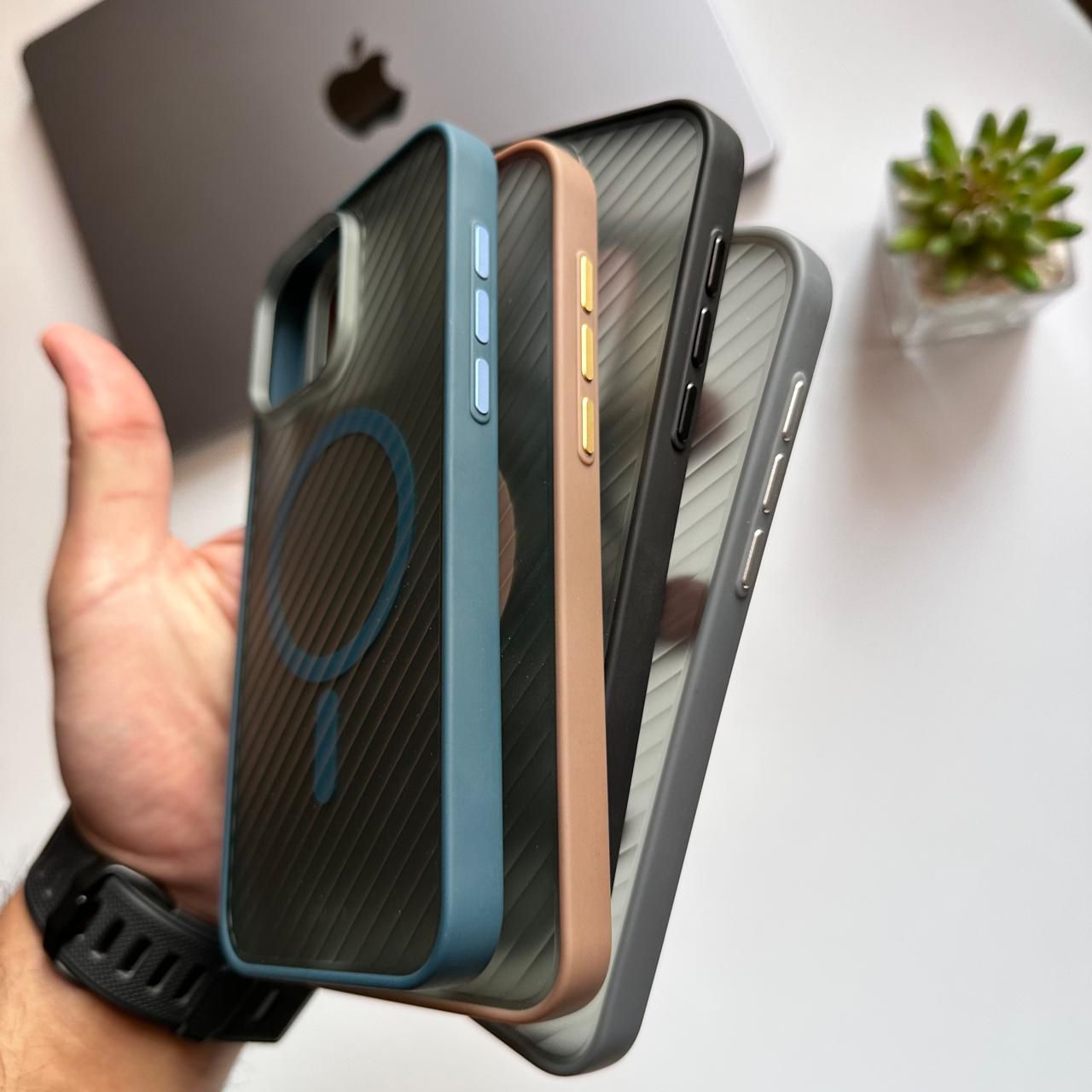 Pure Matte Frame Carbon MagSafe Case(Code MFC69)
