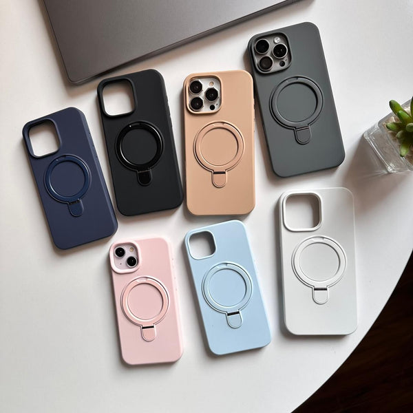 Soft Silicone MagSafe Stand Case(Code SSS65)