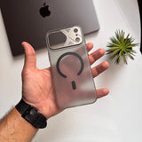 Pure Matte Hard Slim-fit Triangle Camera Shape MagSafe Case(Code TRN15)