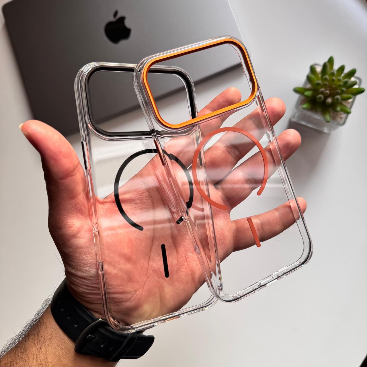 Basic Transparent Opened MagSafe Case(Code TBO69)