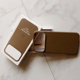 Apple Leather MagSafe IC animation with Camera Control Case(Code ALM90)