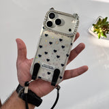Trendy Transparent with Leather Holder Case(Code TTH77)