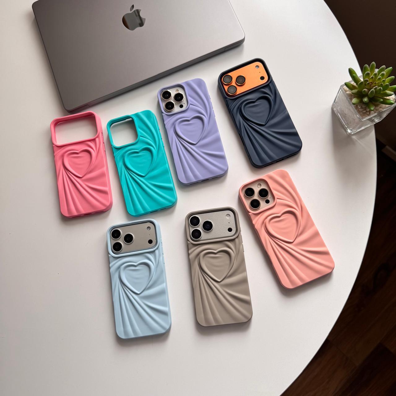 Flexible Silicone Heart Case(Code FSH33)