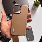 Kedi-OU PU Triangle MagSafe Leather with Metal Frame Case(Code TRN48)