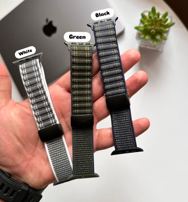 Magnetic Milanese Loop Canvas Band for Apple Watch(Code MSL22)