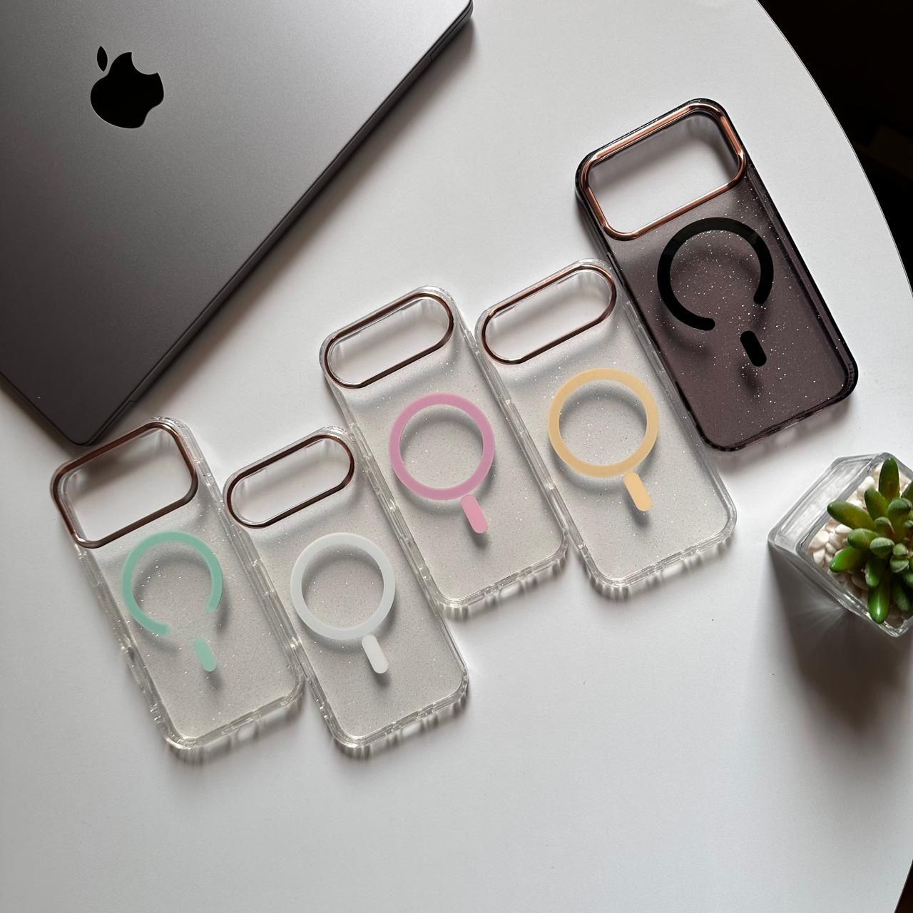 Magic Mask MagSafe Glitter Transparent Case (Code MC391)
