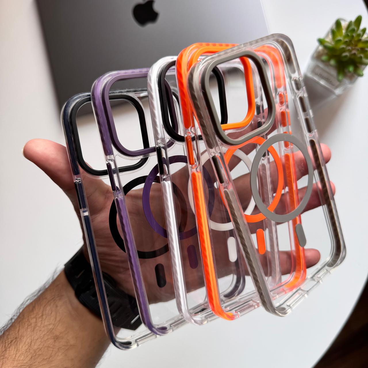 Transparent Metal & Colored Frame Case(Code MTC35)