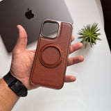NY Leather MagSafe Stand Case(Code NLM46)