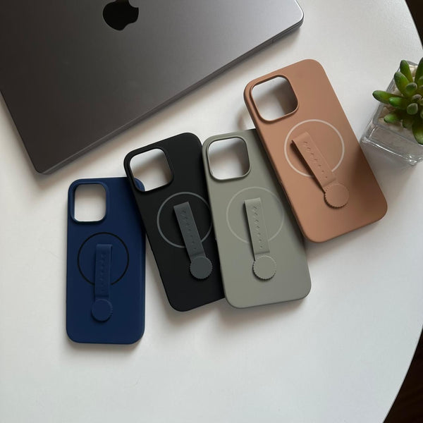 Soft MagSafe Silicone with Holder Case(Code SLH78)