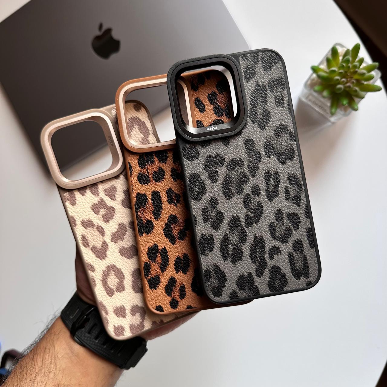 Kajsa Cheetah Leather Case(Code CHT74)