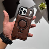 Rimbmax Leather Magsafe Stand Case(Code RMX85)