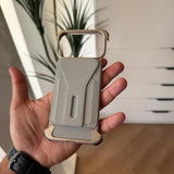 Leather Wallet Design Metal Case(Code FCM84)
