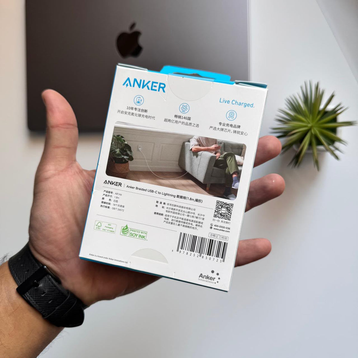 ANKER Type-C to Lightning Cable(Code A81A6P21)