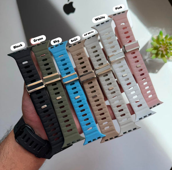 Silicone Sport Silicone Band for Apple Watch(Code GRN81)