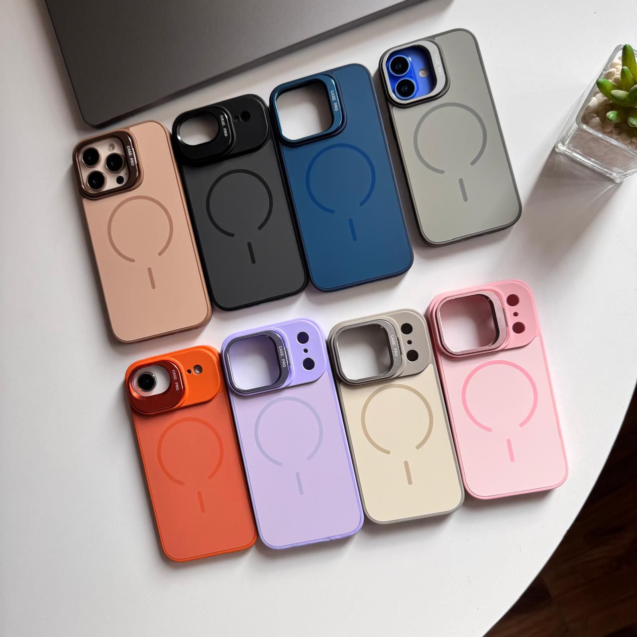 Silicone MagSafe with Stand Camera Case(Code SMS53)