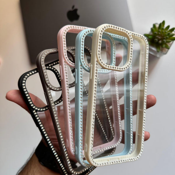 Transparent Diamond Frame Case(Code DYF76)